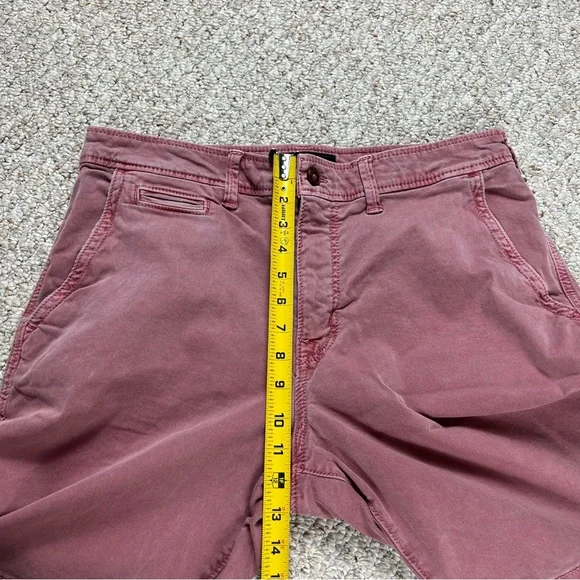 American Eagle Outfitters Extreme Flex Chino Shorts Red Mens Size 33 - Picture 8 of 11